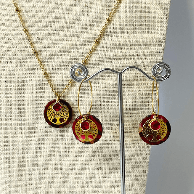Collier VIVIANE rouge