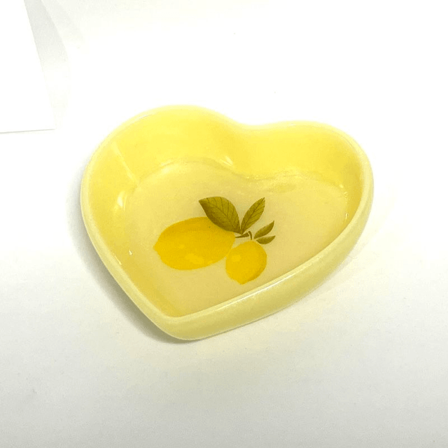 Vide-poche mini coeur citron
