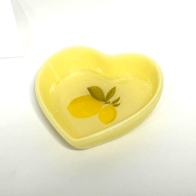 Vide-poche mini coeur citron