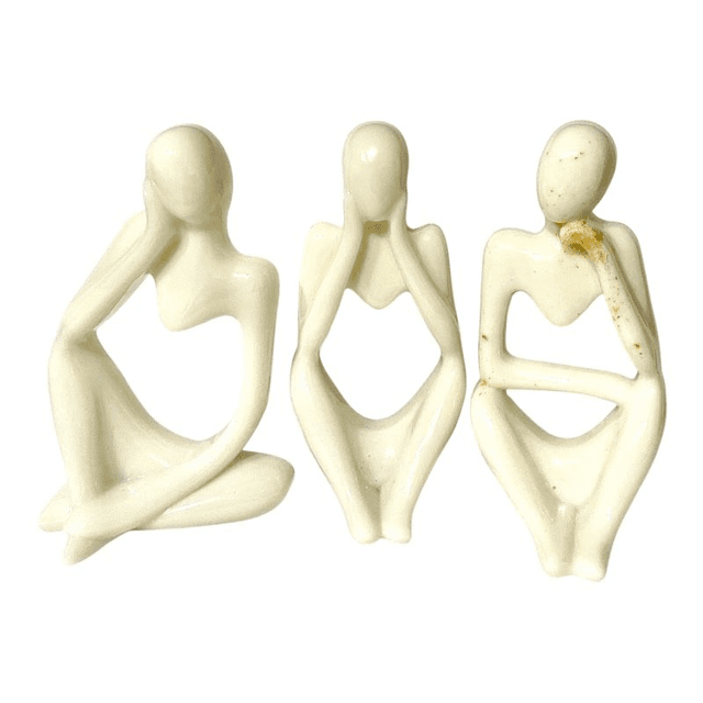 Lot de 3 statuettes