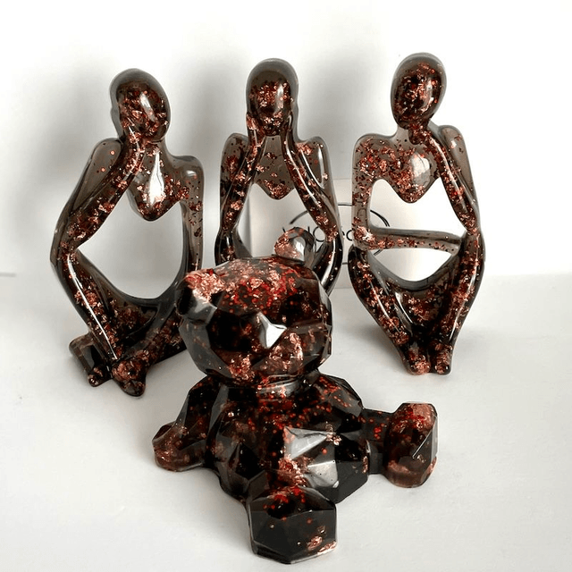 Lot de 3 statuettes