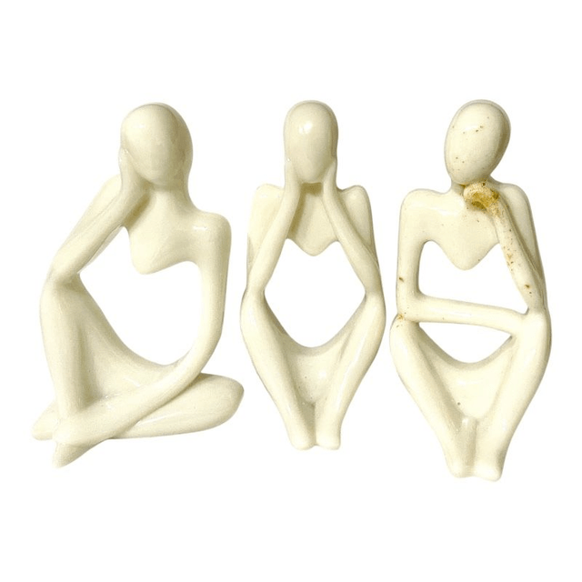 Lot de 3 statuettes